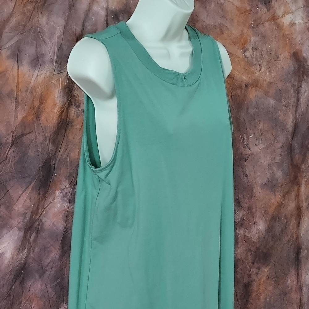 A New Day Target dress muscle tank sleeveless mini length moss forest green L - Picture 3 of 7